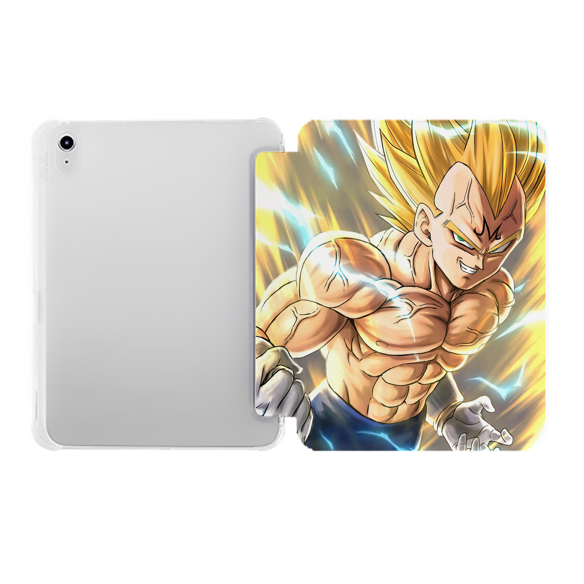 （画像用） ドラゴンボール DRAGON BALL IPad ケース ペン収納付き 三つ折りスタンド PUレザー×シリコン 対応機種9.5/10.5/10.9インチ